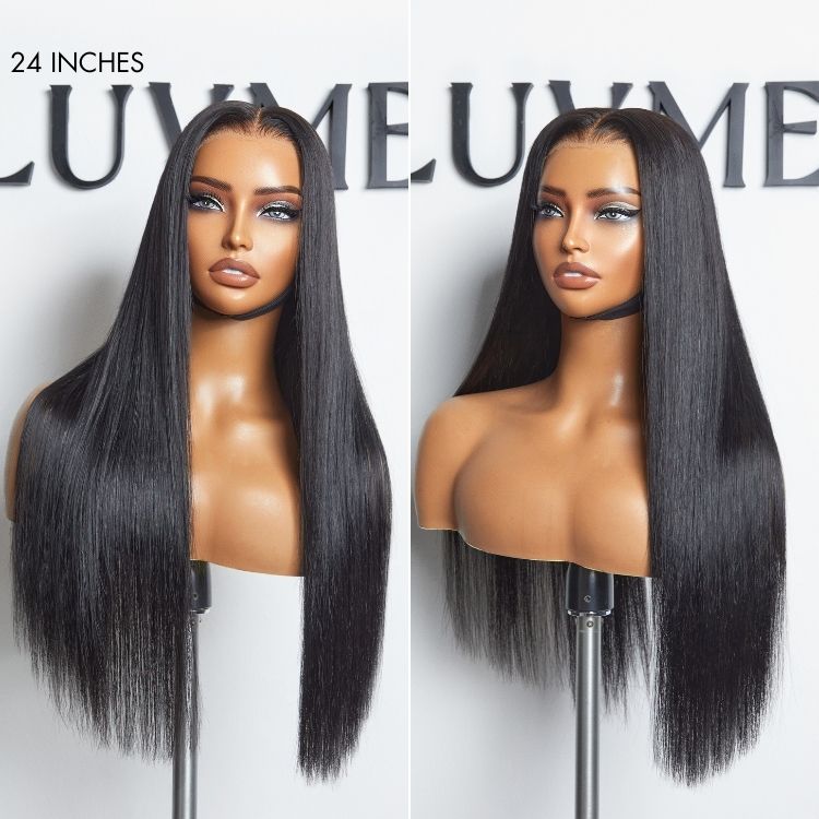 PreMax Wigs - Flexi-Fit Invisi Drawstring Cap 360 HD Lace Silky Straight Human Hair Wig Natural Hairline-07