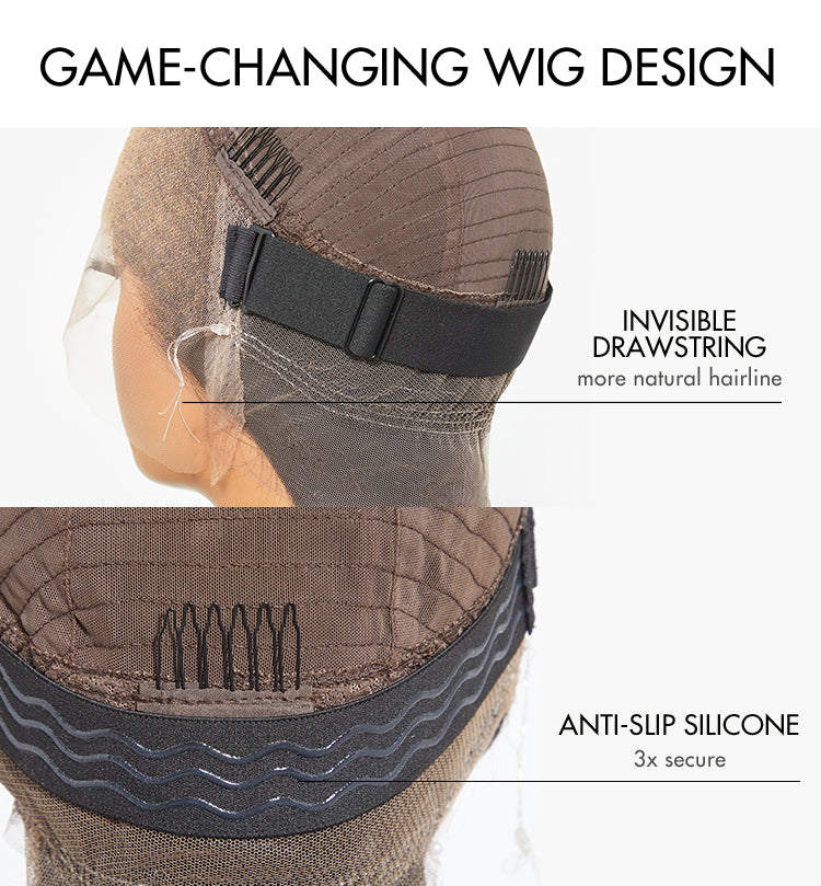 PreMax Wigs - Flexi-Fit Invisi Drawstring Cap 360 HD Lace Silky Straight Human Hair Wig Natural Hairline-12