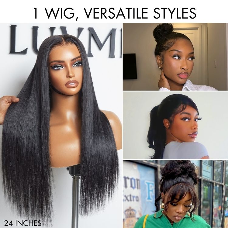 Luvme Hair PreMax Wigs Flexi-Fit Invisi Drawstring Cap with 360 HD Lace, water wave, body wave, straight long wig, pre-cut lace
