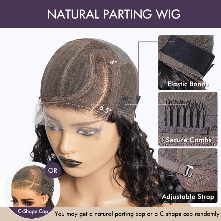 Put On & Go Blunt Cut Straight Bob Minimalist HD Lace Glueless C Part Wig  - US Only-32