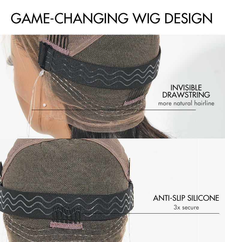 Versatile Style Full Lace Loose Body Wave Flexi-Fit Invisi Drawstring Cap Human Hair Wig-13