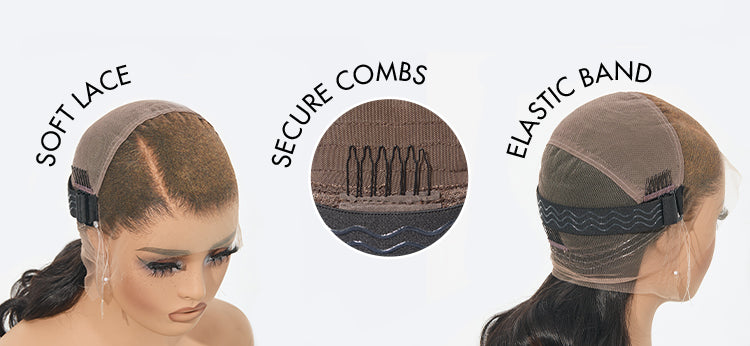 Versatile Style Full Lace Loose Body Wave Flexi-Fit Invisi Drawstring Cap Human Hair Wig-15