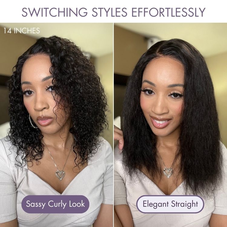 Wet and Wavy 5x5 Closure Pre-Cut Lace Water Wave Wig Glueless Side Part Human Hair Wig-21