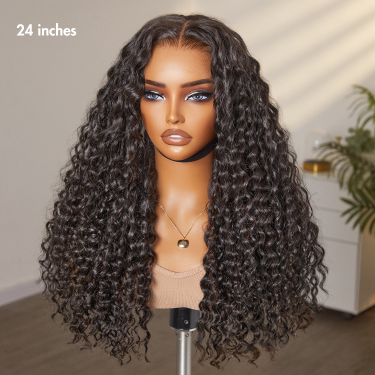 PreMax Wigs - Super Natural Hairline Deep Wave Ear-to-ear 13x6 Frontal HD Lace Long Curly Wig-20
