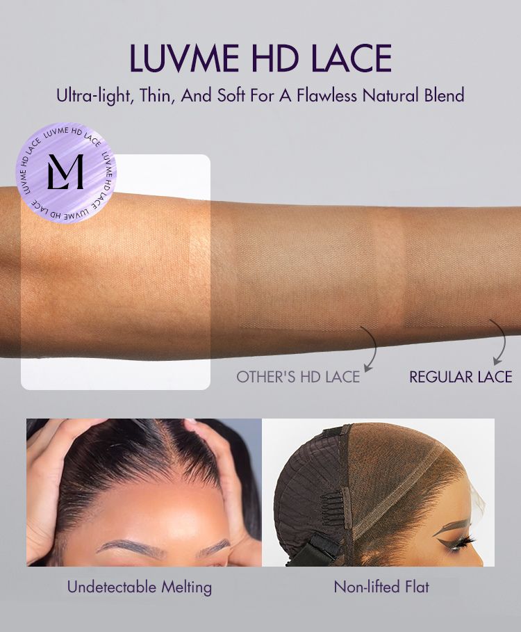 Nature Black Loose Body Wave Ear-to-ear Glueless 13x6 Frontal HD Lace C Part Wig Pre-cut Lace-11