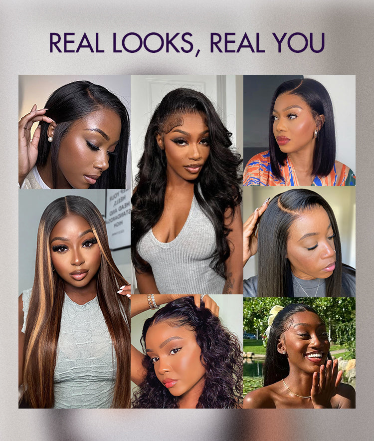 Nature Black Loose Body Wave Ear-to-ear Glueless 13x6 Frontal HD Lace C Part Wig Pre-cut Lace-14