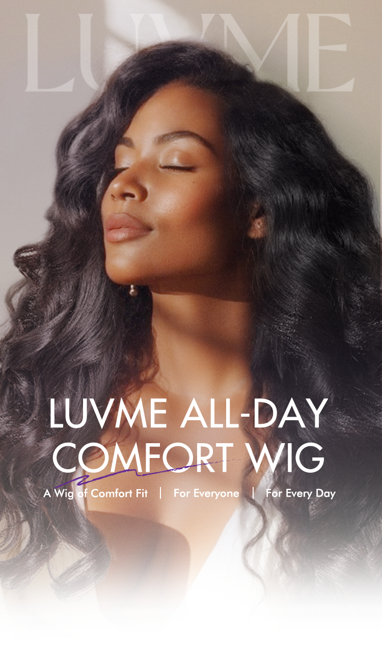 Luvme All-Day Comfort™ Wig 4C Kinky Edges Kinky Straight Glueless 7x6 Closure HD Lace Human Hair Wig Pre-Cut Lace-21