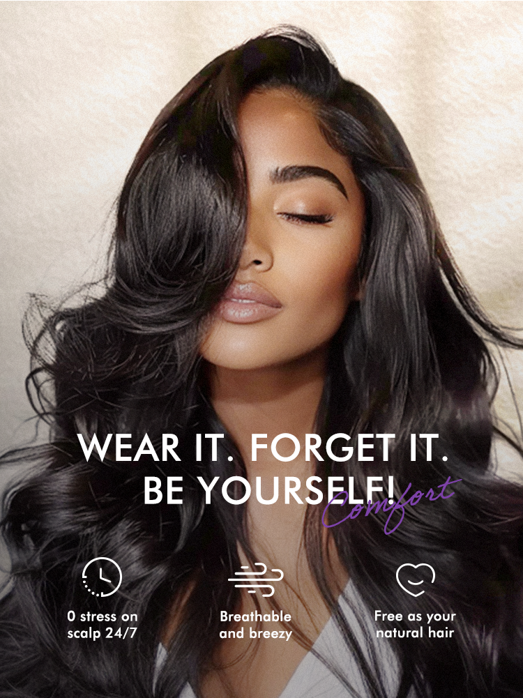 New Customers Only | Luvme All-Day Comfort™ Wig 180% Density Loose Body Wave Glueless 7x6 Closure HD Lace Human Hair Wig with Bangs Pre-Cut Lace-26