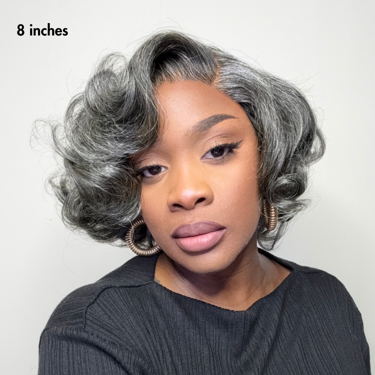 1 SEC INSTALL WIG | Mature Boss Brown Ombre Highlight / Natural Black / Salt and Pepper Loose Wave Glueless Minimalist HD Lace Wig-03