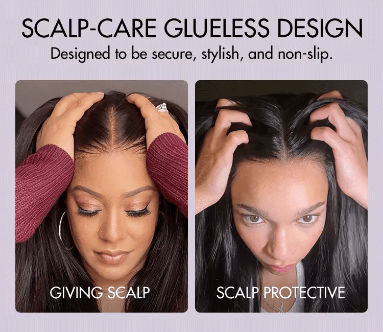 scalp care glueless wig design