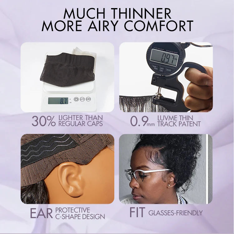 much thinner more airy comfort wig cap