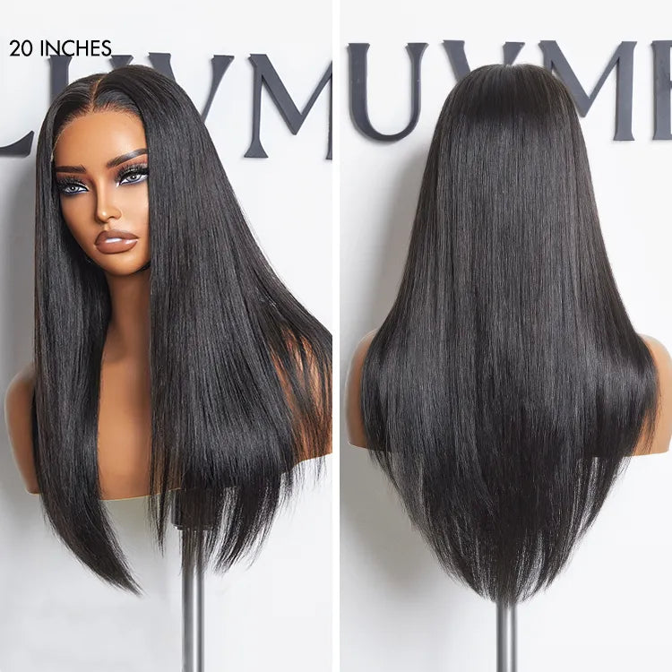 Luvme Hair VIP ONLY silky straight middle part lace wig with 5x5 closure, long hair, pre-cut glueless lace for a natural look