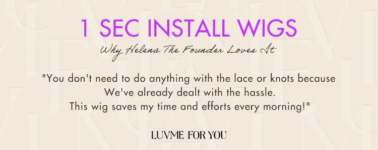 1 sec install wig