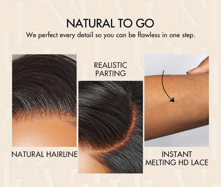 natural to go wig