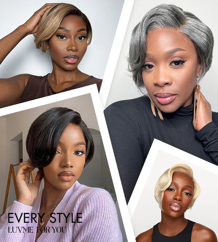 different pixie cut wig hairstyles
