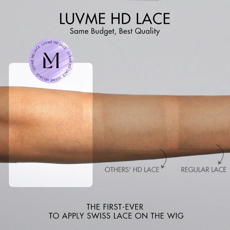 Luvme Hair All-Day Comfort™ bouncy curly wig with 7x6 lace closure, HD glueless, pre-cut lace, and natural-looking curls.