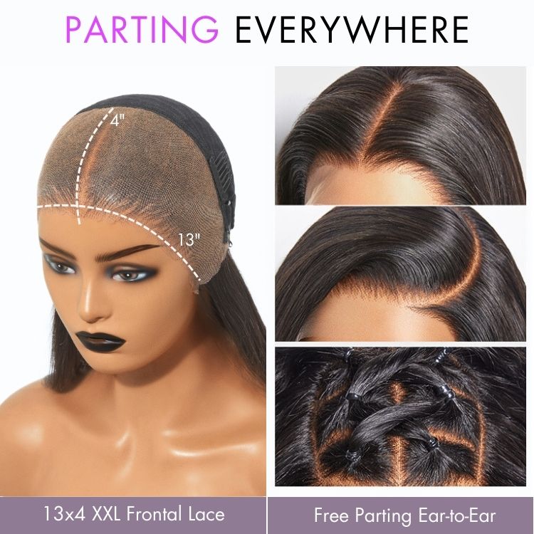 PreMax Wigs - Blonde Highlight Silky Straight 13x4 Frontal Lace Glueless Long Wig Pre-Cut Lace-06