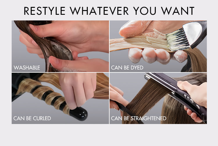 New Customers Only | Messy Burmese Curly Invisible Edge Seamless Clip in Extensions Human Hair with Free Gift-15