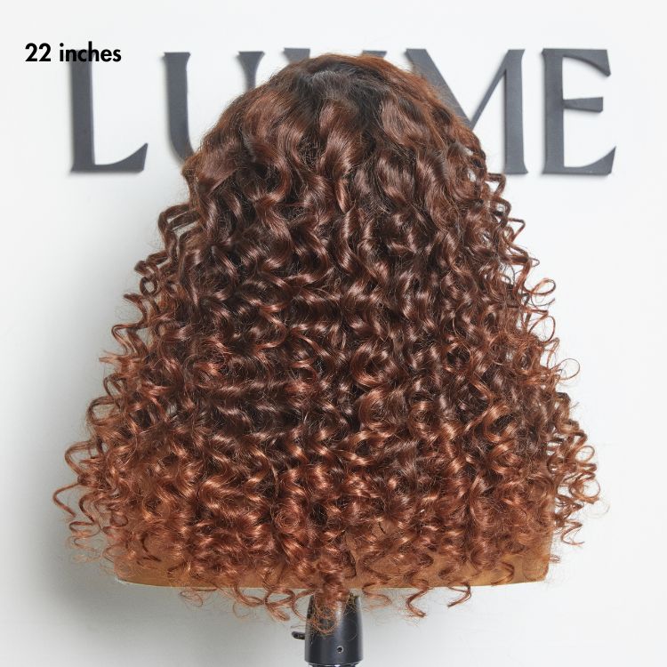 Luvme Hair PartingMax Glueless Wig Ombre Copper Brown Water Wave 7x6 Closure HD Lace Wig-03