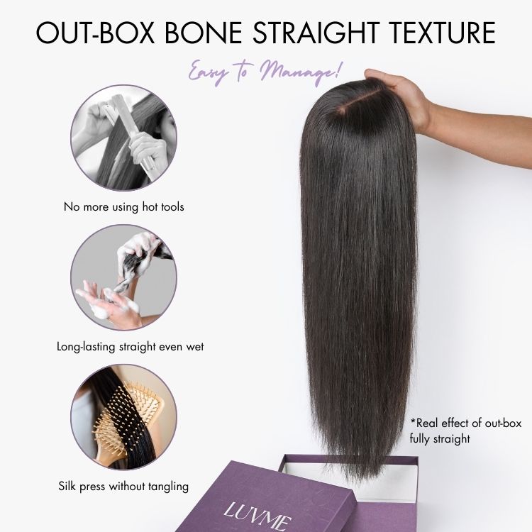 Luvme All-Day Comfort Wig 200% Density Bone Straight Glueless 7x6 Closure HD Lace Human Hair Wig Pre-Cut Lace-04
