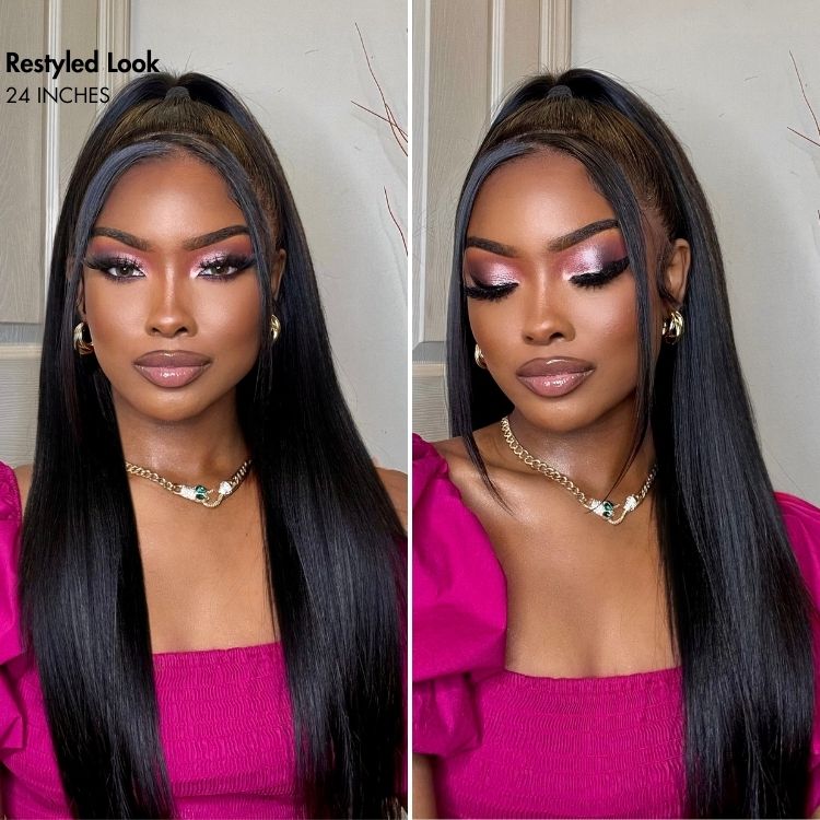 Luvme All-Day Comfort Wig 200% Density Bone Straight Glueless 7x6 Closure HD Lace Human Hair Wig Pre-Cut Lace-07