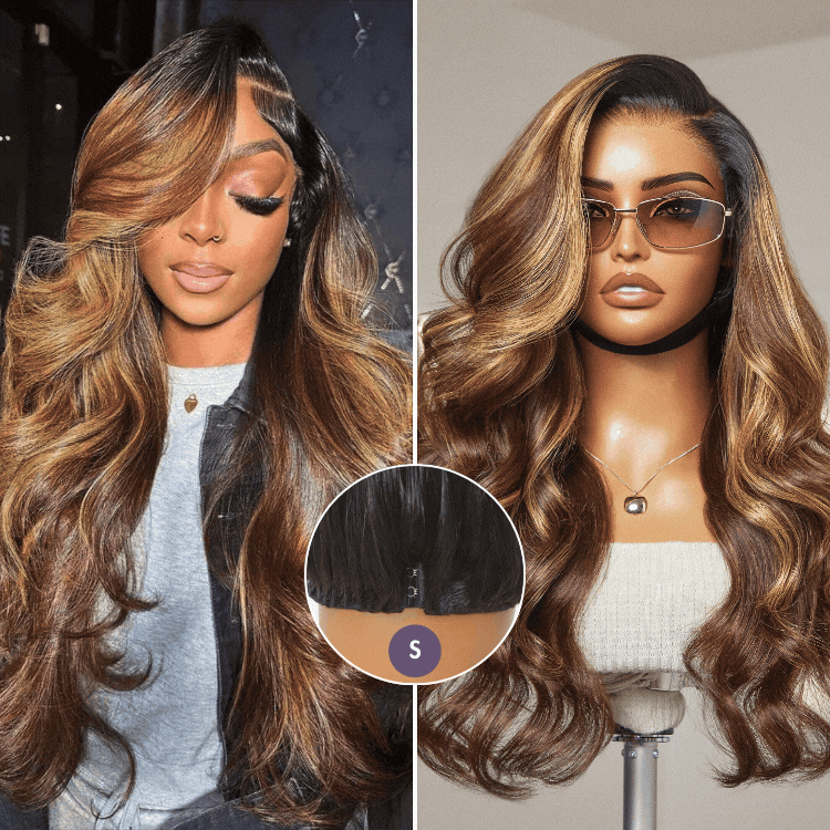 Luvme Hair All-Day Comfort glueless lace wig with loose body wave, 7x6 HD lace closure, pre-cut, plucked, and bleached ready to wear
