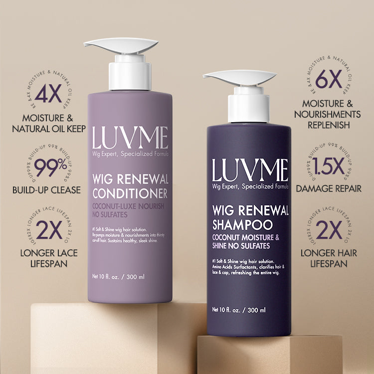 US Only | Wig Renewal Shampoo & Conditioner Set, Coconut Moisture & Effectively Cleans | Add-on Item-02