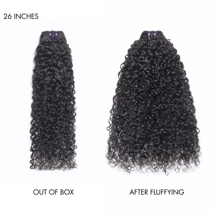 New Customers Only | Messy Burmese Curly Bundles 100% Virgin Human Hair Bundles 1pc / 3pcs-06