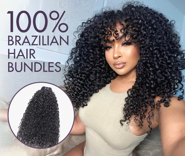 Messy Curly 100% Virgin Human Hair Bundles 1pc / 3pcs-08