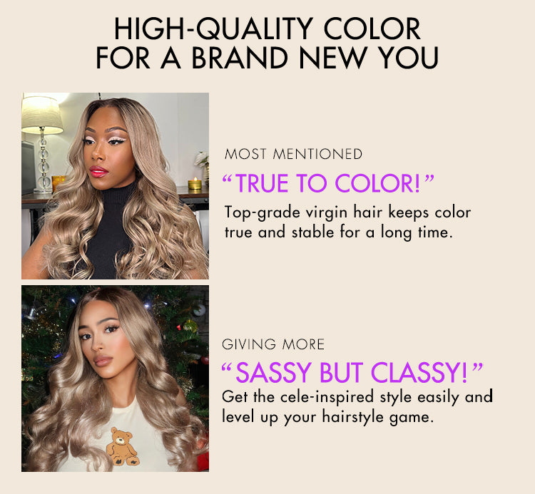 Ash Blonde Loose Body Wave 5x5 Closure Lace Glueless Wig Breathable Cap-26