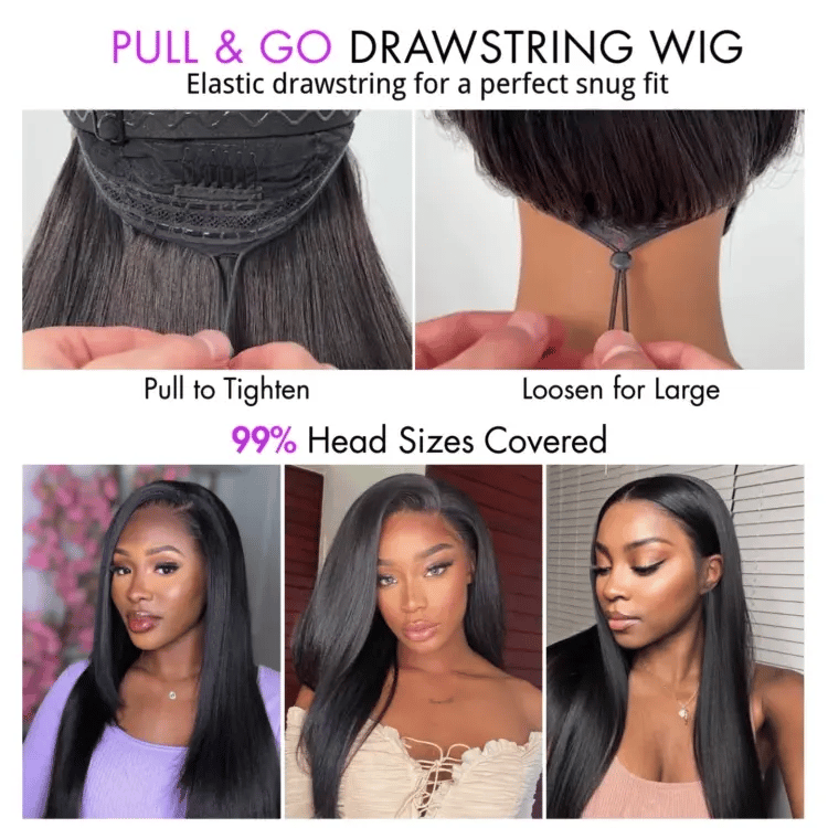 New Customers Only | PreMax Wigs - Luvme Hair Body Wave / Straight Glueless 13x4 Frontal Lace Long Wig Pre-Cut Lace-12