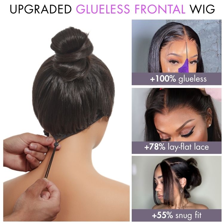 New Customers Only | PreMax Wigs - Luvme Hair Body Wave / Straight Glueless 13x4 Frontal Lace Long Wig Pre-Cut Lace-13