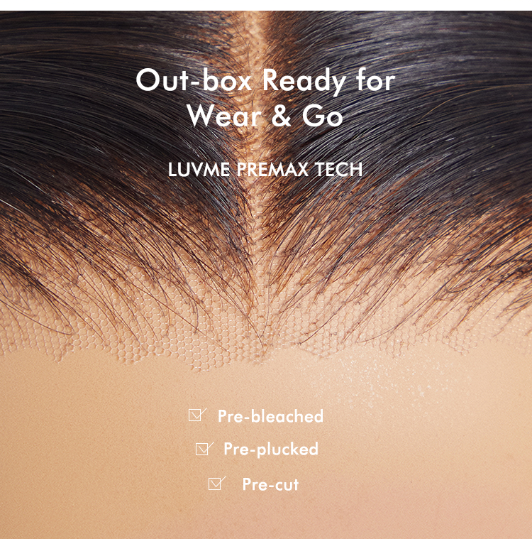 VIP Price | Luvme All-Day Comfort™ Wig 180% Density Loose Body Wave Glueless 7x6 Closure HD Lace Human Hair Wig with Bangs Pre-Cut Lace-34
