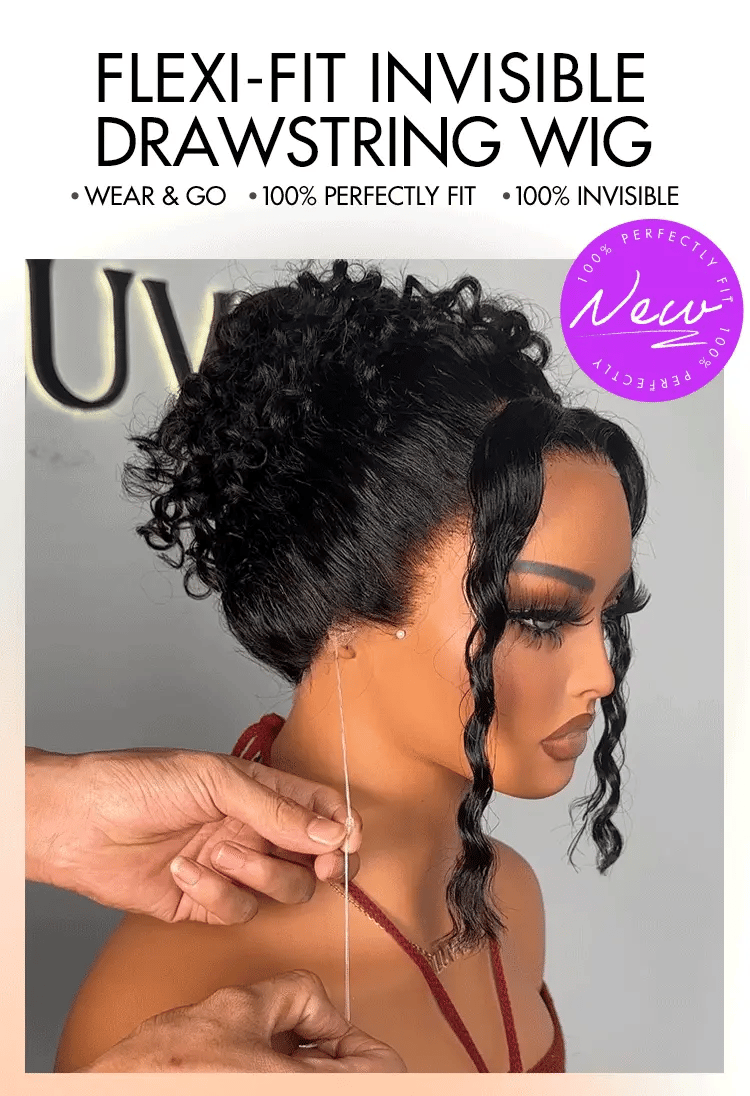 PreMax Wigs | Flexi-Fit Invisi Drawstring Cap 360 HD Lace Water Wave / Body Wave / Straight Long Wig Pre-Cut Lace-01
