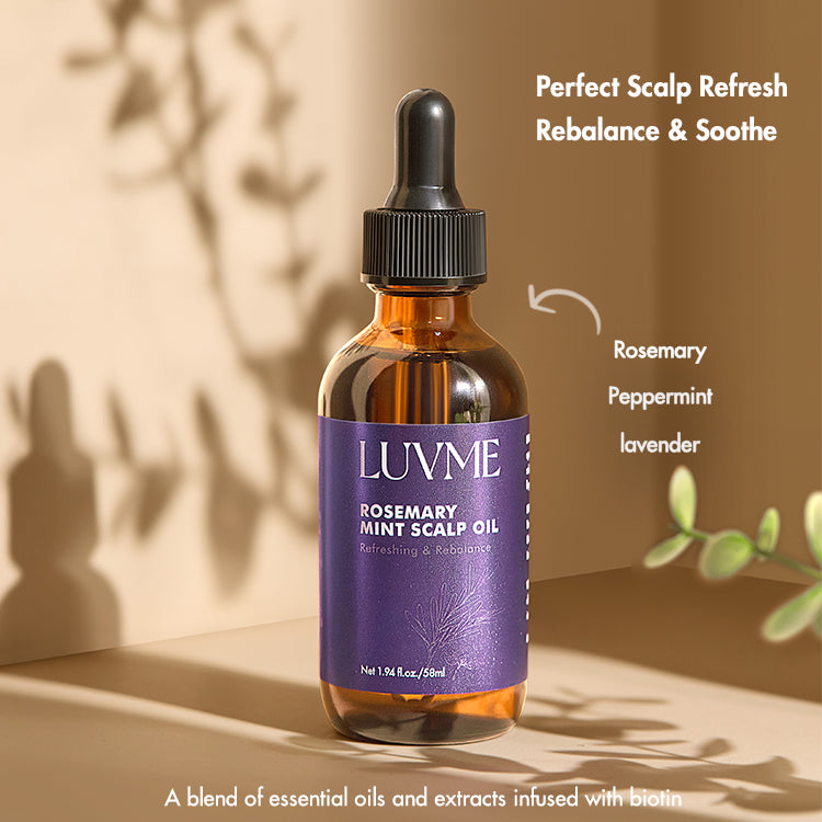 Lightweight oil and serum finishing step for frizzy wig care