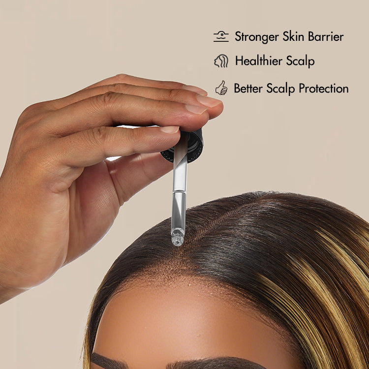 Luvme Hair Rosemary Mint Scalp Oil bottle for scalp care, soothing and strengthening hair and scalp.