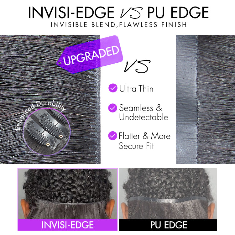 Body Wave Invisible Edge Clip in Hair Extensions Human Hair 110g 6pcs with Free Gift-15