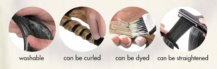 Yaki Straight Invisible Edge Clip in Hair Extensions Human Hair 110g 6pcs with Free Gift-11