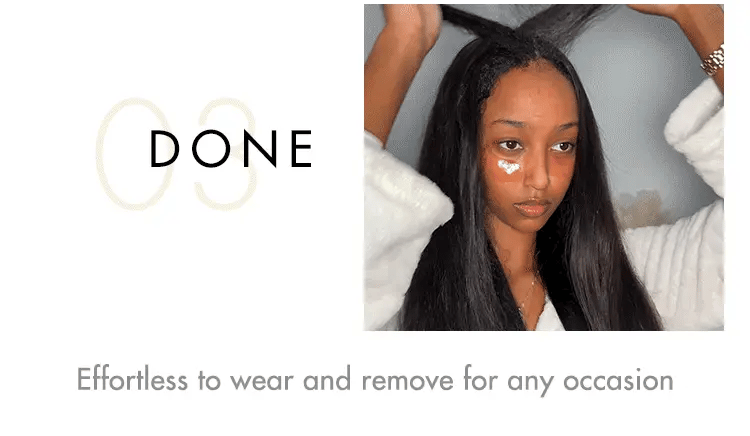 Yaki Straight Invisible Edge Clip in Hair Extensions Human Hair 110g 6pcs with Free Gift-14