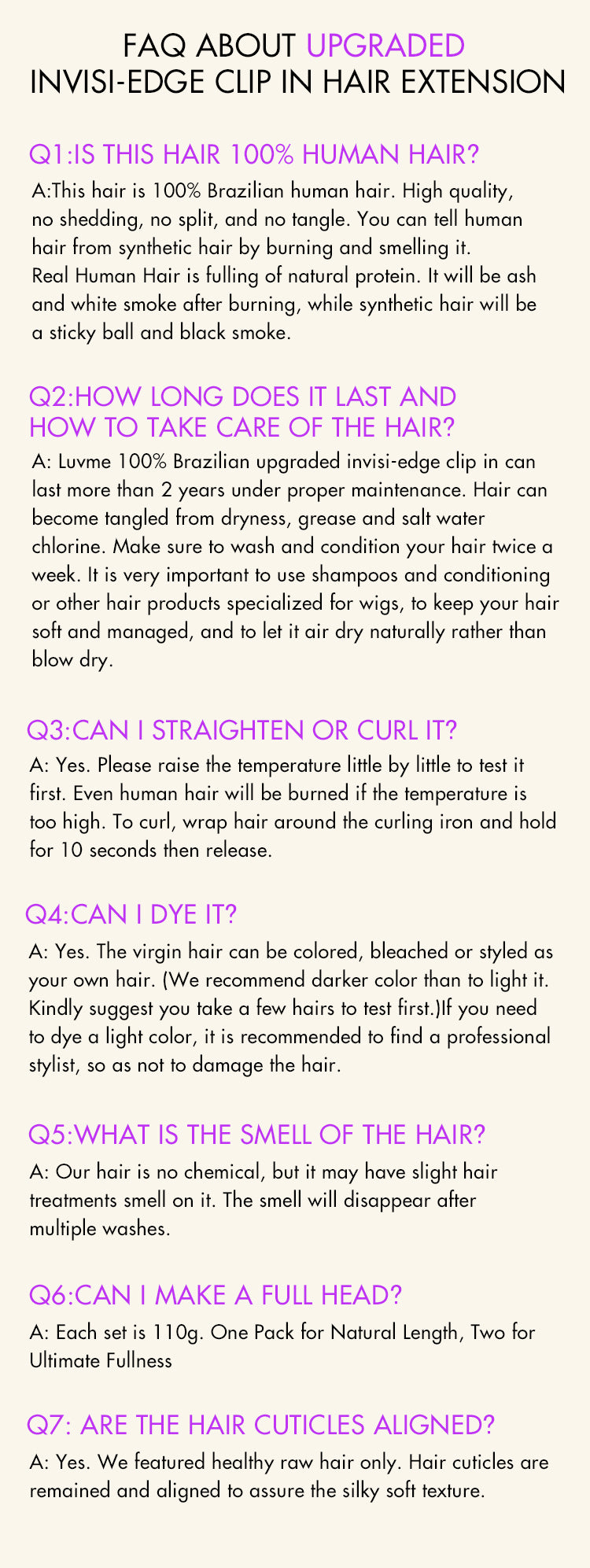 Yaki Straight Invisible Edge Clip in Hair Extensions Human Hair 110g 6pcs with Free Gift-17