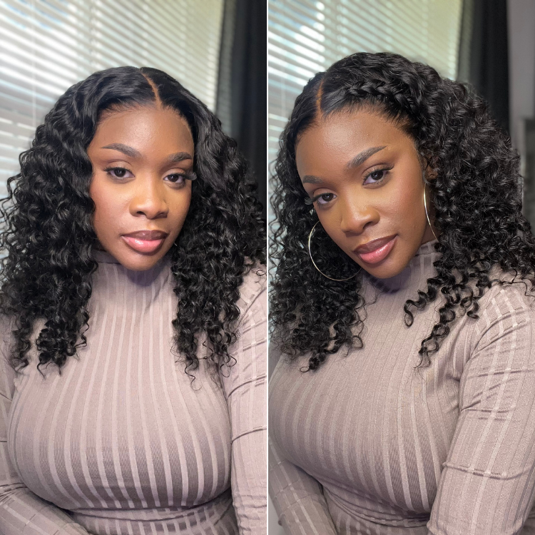 Luvme Hair PreMax 2.0 deep wave ear-to-ear glueless 13x6 frontal wig with long curly HD lace, natural style and full coverage