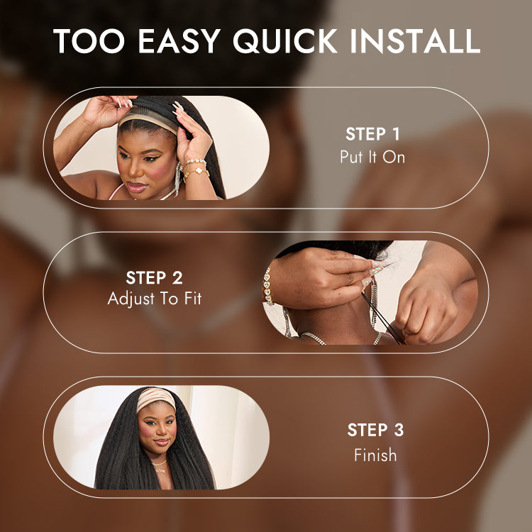 Luvme Too Easy Texture Wig Kinky Straight Flexi-Fit Drawstring Glueless Headband Wig-03