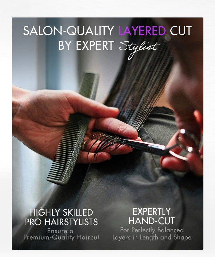 New Customers Only | Limited Design | Toffee Brown Mix Blonde / Natural Black Layered Cut Glueless 5x5 Closure Lace Bob Wig-16