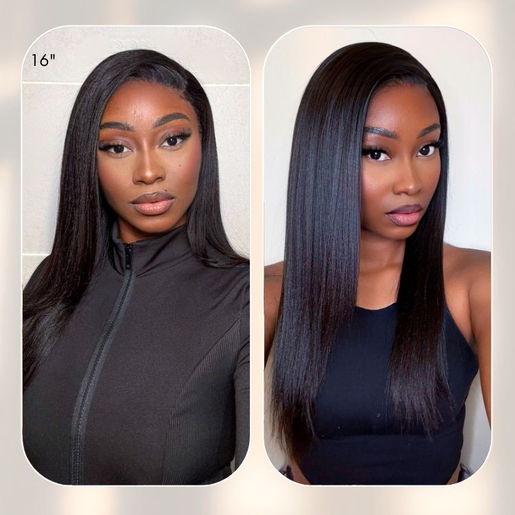 Yaki Straight Virgin Human Hair Bundles display picture 2