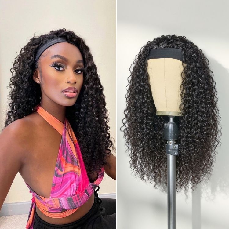 Luvme Too Easy Texture™ Wig Water Wave Glueless Headband Wig Flexi-Fit Drawstring (Get Free Trendy Headbands)-15