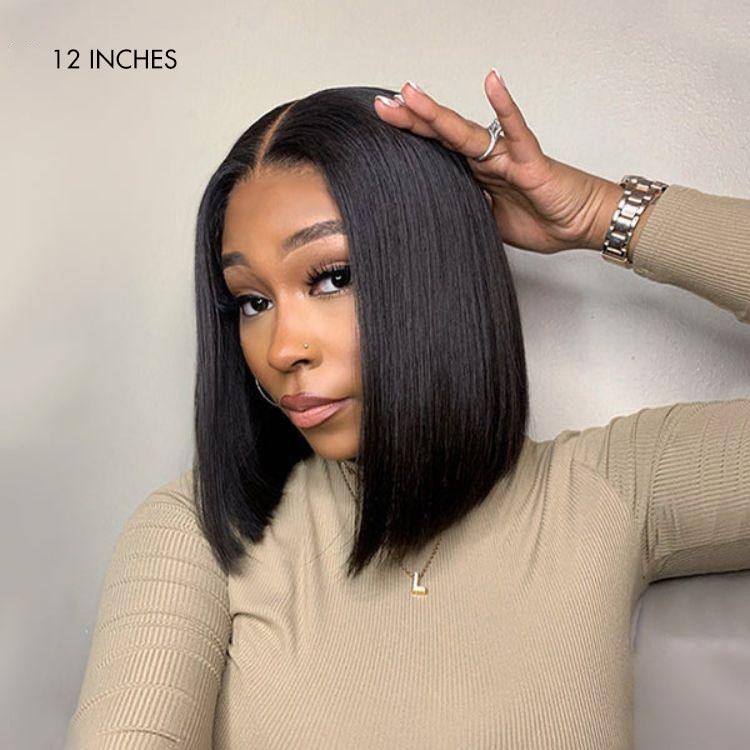 Weekly Special | Luvme Hair Beginner Friendly Glueless Silky Blunt Cut 4x4 Closure Bob Wig 100% Human Hair | Upgraded 2.0-04