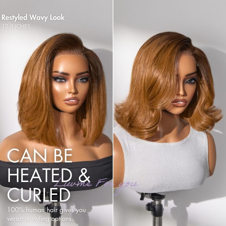 Luvme All-Day Comfort Wig Ombre Ginger Blunt Cut Bob Glueless Minimalist HD Lace Wig Pre-Cut Lace-04