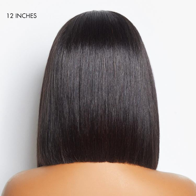 Limited Design | Purple Highlights Glueless 5x5 Closure HD Lace Bob Wig | Large & Small Cap Size-04