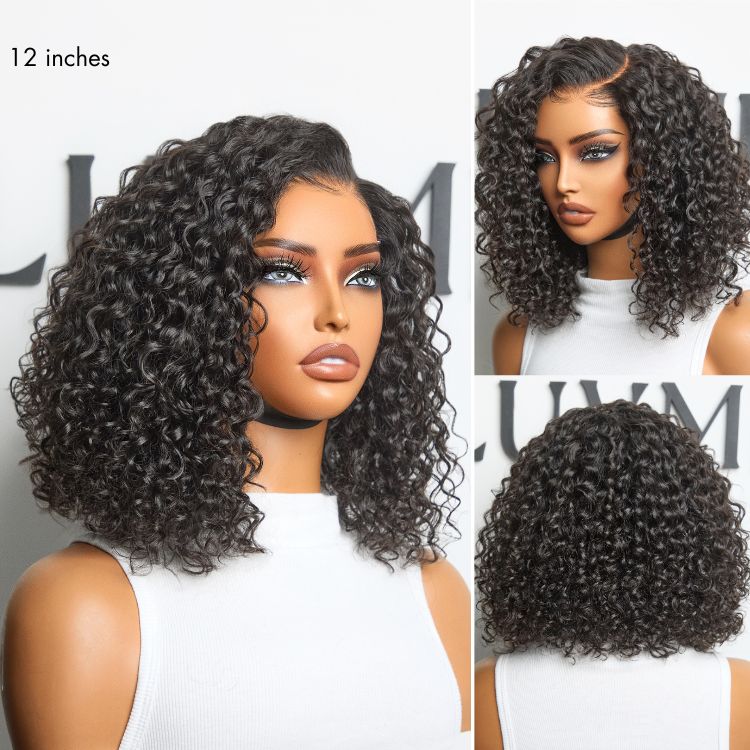 Luvme All-Day Comfort™ Wig Deep Wave Glueless Minimalist HD Lace Human Hair Curly Wig Pre-Cut Lace-24