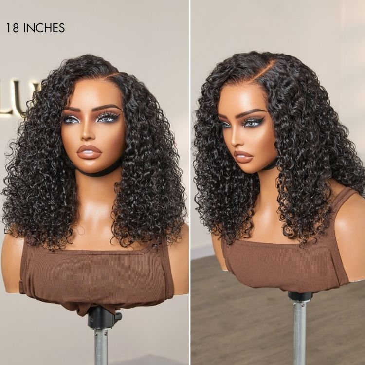 180% Density Face-Framing Trendy Curly Wig Glueless Ear-to-ear Wide T Lace Front Wig Human Hair-09